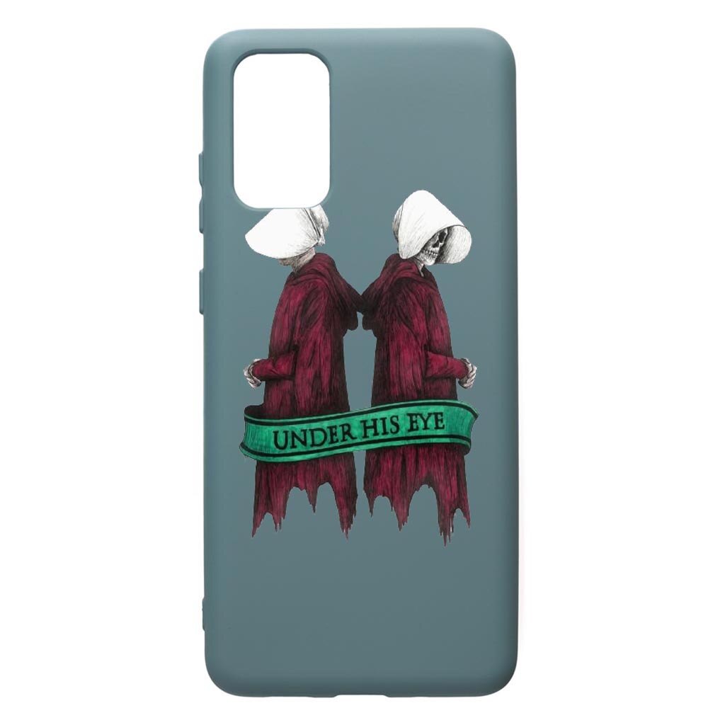 Husa Premium Silicon Compatibila Cu Samsung Galaxy S20 Plus, The Handmaid's Tale, cu interiorul din material textil, protectie camera, Cornflower, PCF291