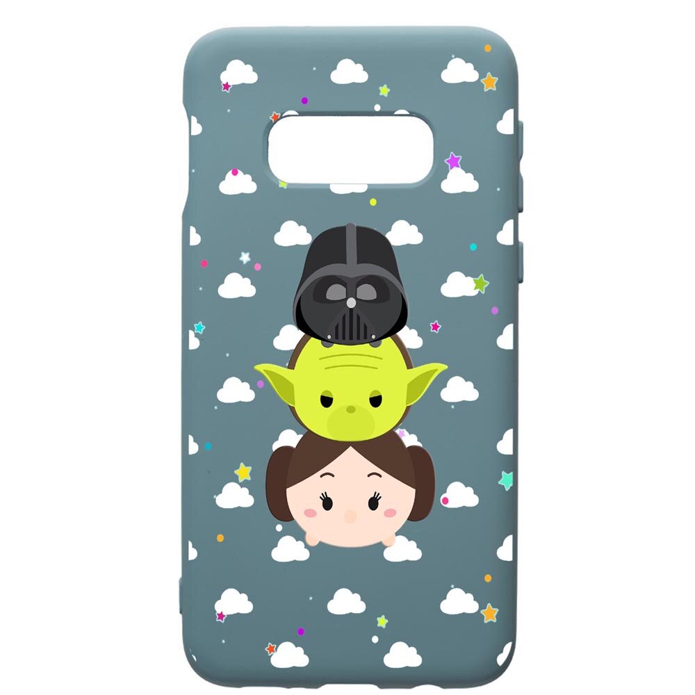 Husa Premium Silicon Compatibila Cu Samsung Galaxy S10, Star Wars, cu interiorul din material textil, protectie camera, Cornflower, PCF404