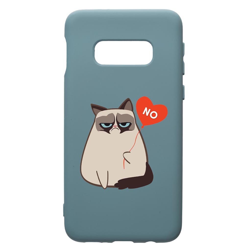 Husa Premium Silicon Compatibila Cu Samsung Galaxy S10, Meme Gumpy, cu interiorul din material textil, protectie camera, Cornflower, PCF657