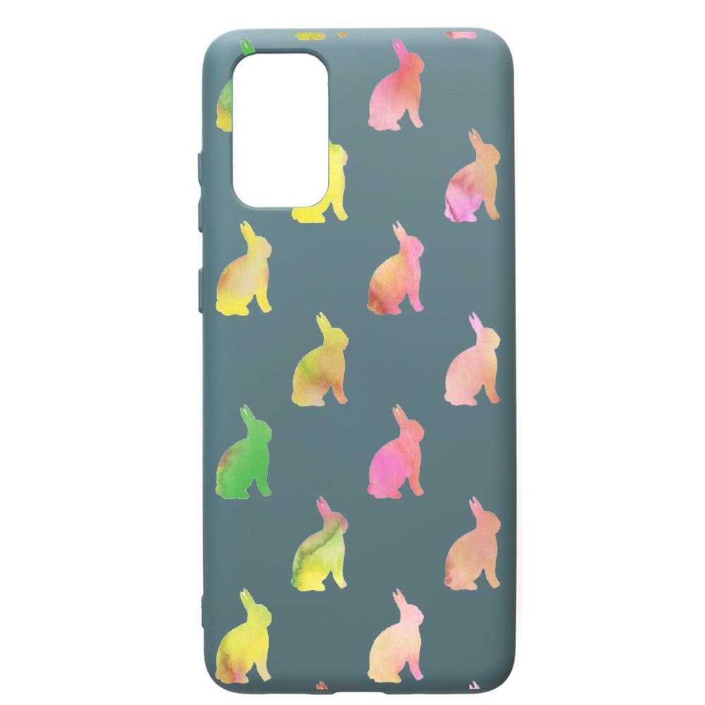 Husa Premium Silicon Compatibila Cu Samsung Galaxy S20 Plus, Cool Rabbits, cu interiorul din material textil, protectie camera, Cornflower, PCF695