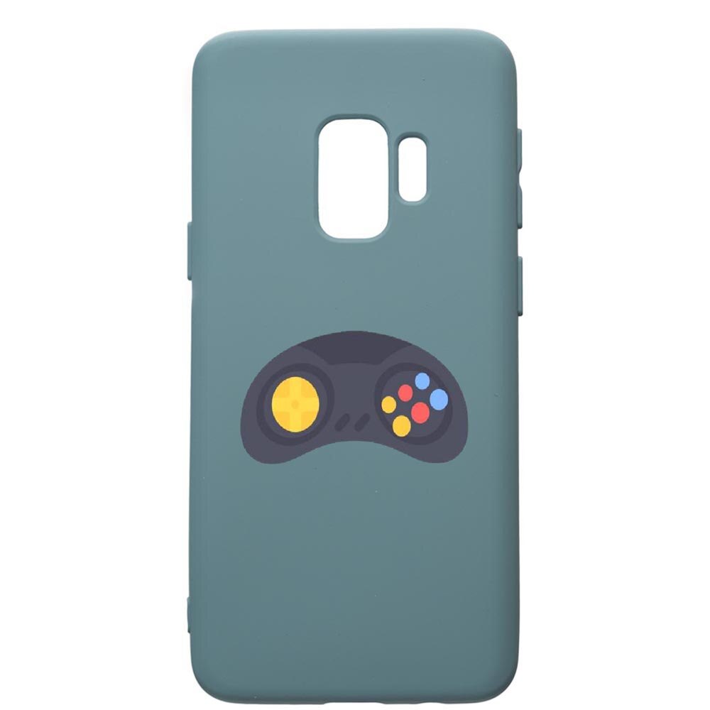 Husa Premium Silicon Compatibila Cu Samsung Galaxy S9, Gamer Xbox, cu interiorul din material textil, protectie camera, Cornflower, PCF672