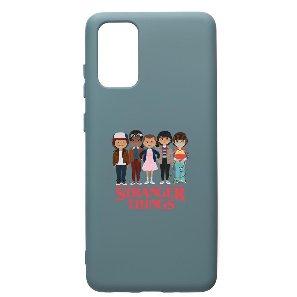 Husa Premium Silicon Compatibila Cu Samsung Galaxy S20 Plus, Stranger Things, cu interiorul din material textil, protectie camera, Cornflower, PCF722