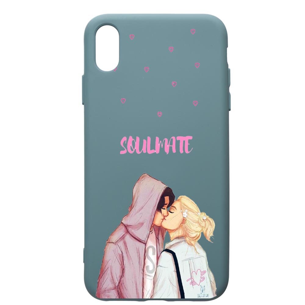 Husa Premium Silicon Compatibila Cu Huawei Y5 2019, Happy Flowers, cu interiorul din material textil, protectie camera, Cornflower, PCF626