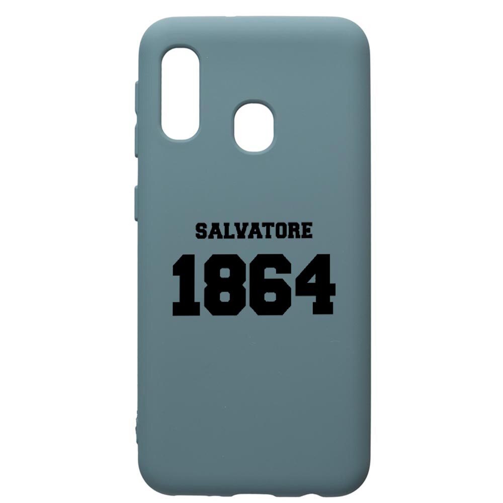 Husa Premium Silicon Compatibila Cu Samsung Galaxy A20E, Vampire Diaries Salvatore 1864, cu interiorul din material textil, protectie camera, Cornflower, PCF582