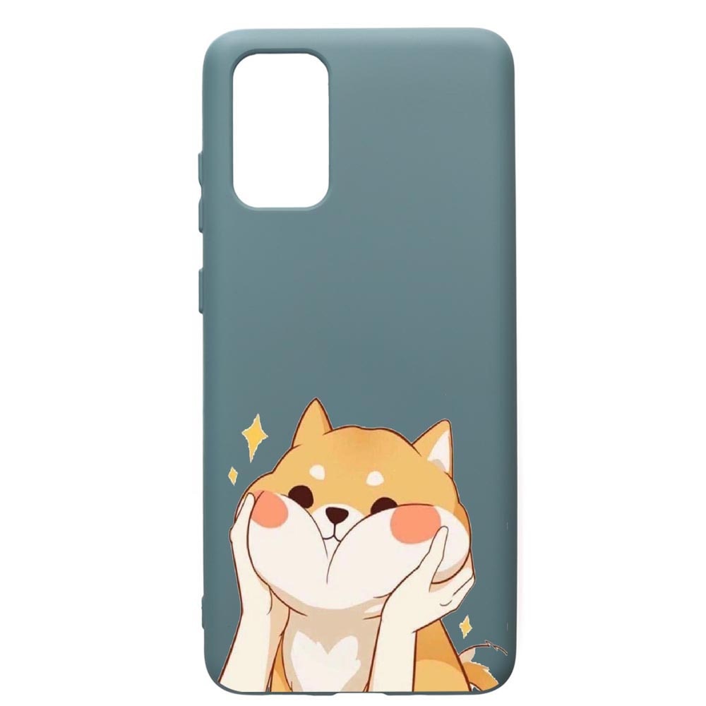 Husa Premium Silicon Compatibila Cu Samsung Galaxy S20 Plus, Sweet Cat, cu interiorul din material textil, protectie camera, Cornflower, PCF596