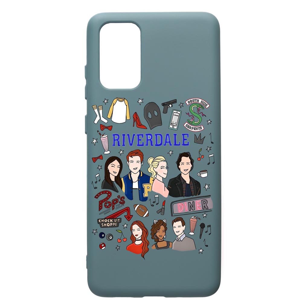Husa Premium Silicon Compatibila Cu Samsung Galaxy S20 Plus, Riverdale, cu interiorul din material textil, protectie camera, Cornflower, PCF607