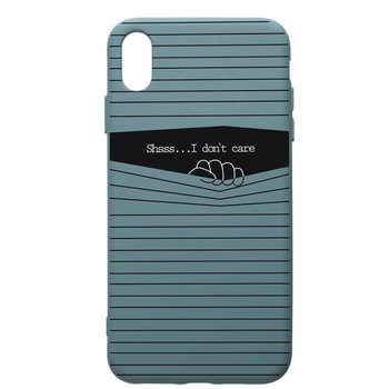 Husa Premium Silicon Compatibila Cu Apple iPhone XS Max, I Dont Caref, cu interiorul din material textil, protectie camera, Cornflower, PCF36 Husa Premium Silicon Compatibila Cu Apple iPhone XS Max, I Dont Caref, cu interiorul din material textil, protectie camera, Cornflower, PCF36