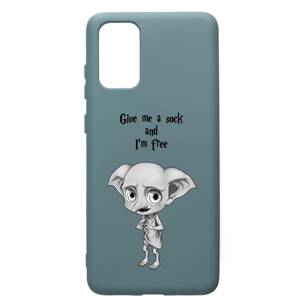 Husa Premium Silicon Compatibila Cu Samsung Galaxy S20 Plus, Dobby, cu interiorul din material textil, protectie camera, Cornflower, PCF31