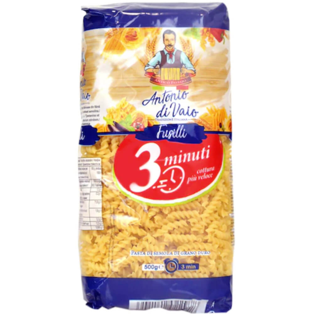 Paste Antonio Di Vaio Fusilli 3 Minute, 500g