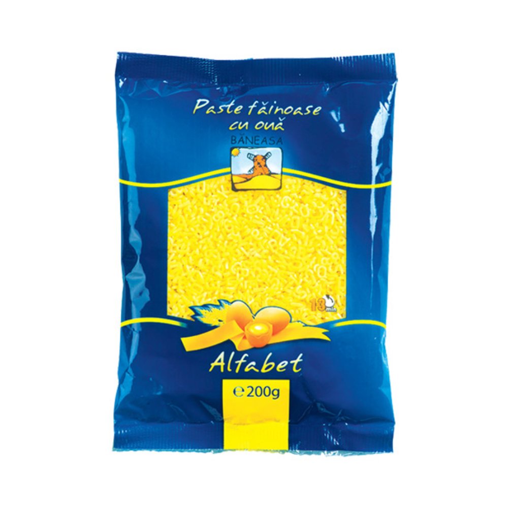 Paste Alfabet cu Ou Baneasa, 200 g