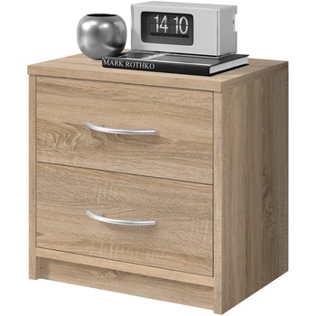 Noptiera Kring Grimstad, 38.5x39x28.2 cm, culoare sonoma, 2 sertare Noptiera Kring Grimstad, 38.5x39x28.2 cm, culoare sonoma, 2 sertare