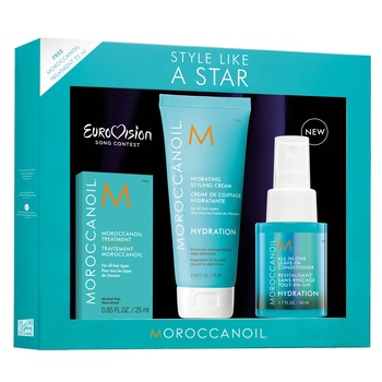 Set Moroccanoil Hydration Style Like A Star pentru toate tipurile de par: Tratament 25 ml+Cream 50 ml+balsam 50 ml Set Moroccanoil Hydration Style Like A Star pentru toate tipurile de par: Tratament 25 ml+Cream 50 ml+balsam 50 ml