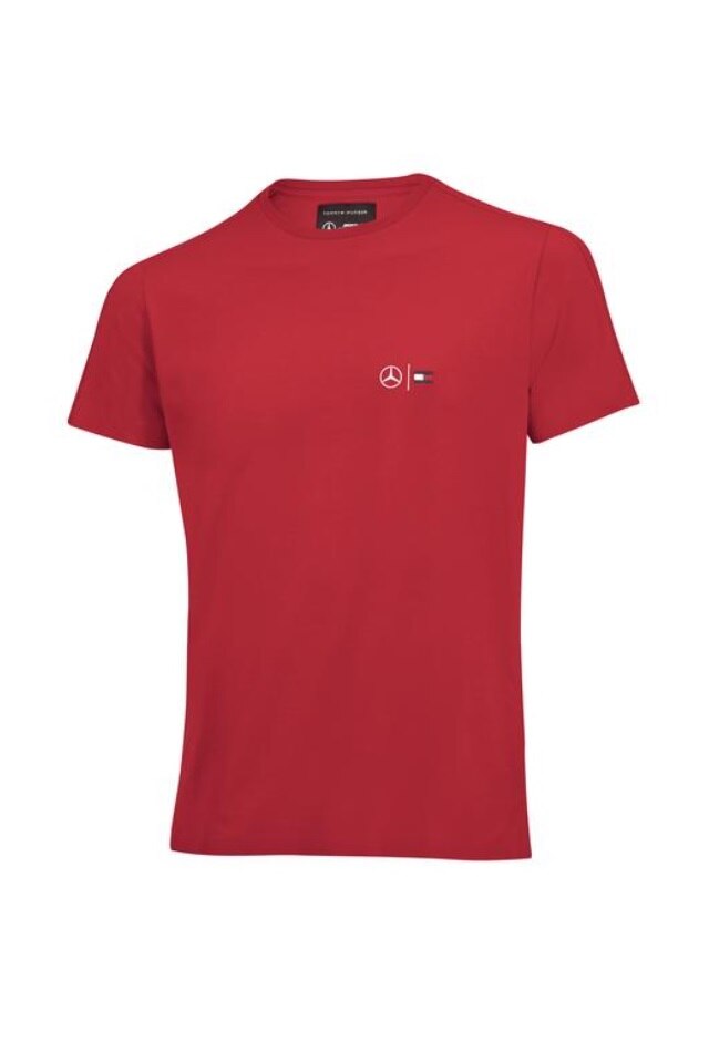 Tricou Mercedes Benz Barbatesc, Rosu, L