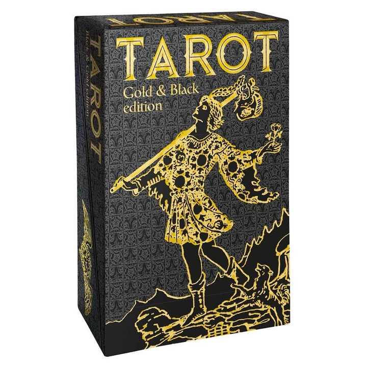 Set carti si carduri Lo Scarabeo Tarot: Gold & Black Edition - Mary K. Greer (Луксозно издание)