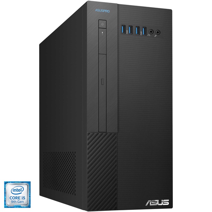 Asuspro Desktop Sistem Desktop PC ASUS PRO D340MF cu procesor Intel® Core™ i5-9400 pana ...