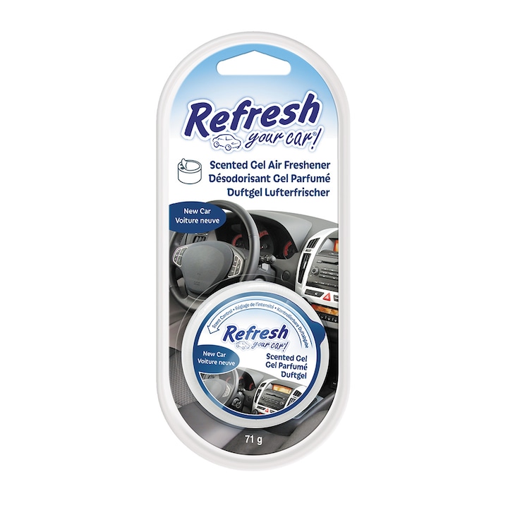 Refresh Your Car Autó illatosító gél, New Car, 71g