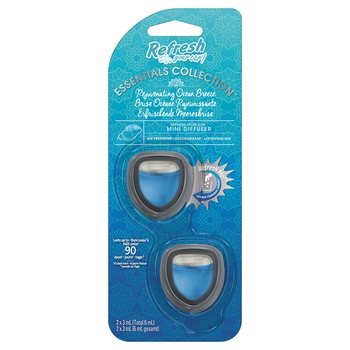 Odorizant auto mini diffuser Refresh Your Car, Rejuvenating Ocean Breeze, 2 x 3ml Odorizant auto mini diffuser Refresh Your Car, Rejuvenating Ocean Breeze, 2 x 3ml