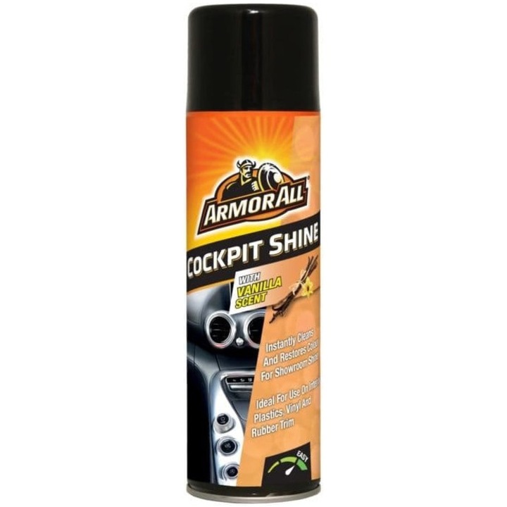 Armor All Cockpit Shine szilikon karbantartó spray, Vanilla Scent, 500 ml