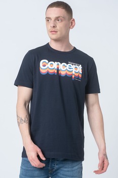 Selected Homme, Tricou de bumbac organic Havalon, Bleumarin Selected Homme, Tricou de bumbac organic Havalon, Bleumarin