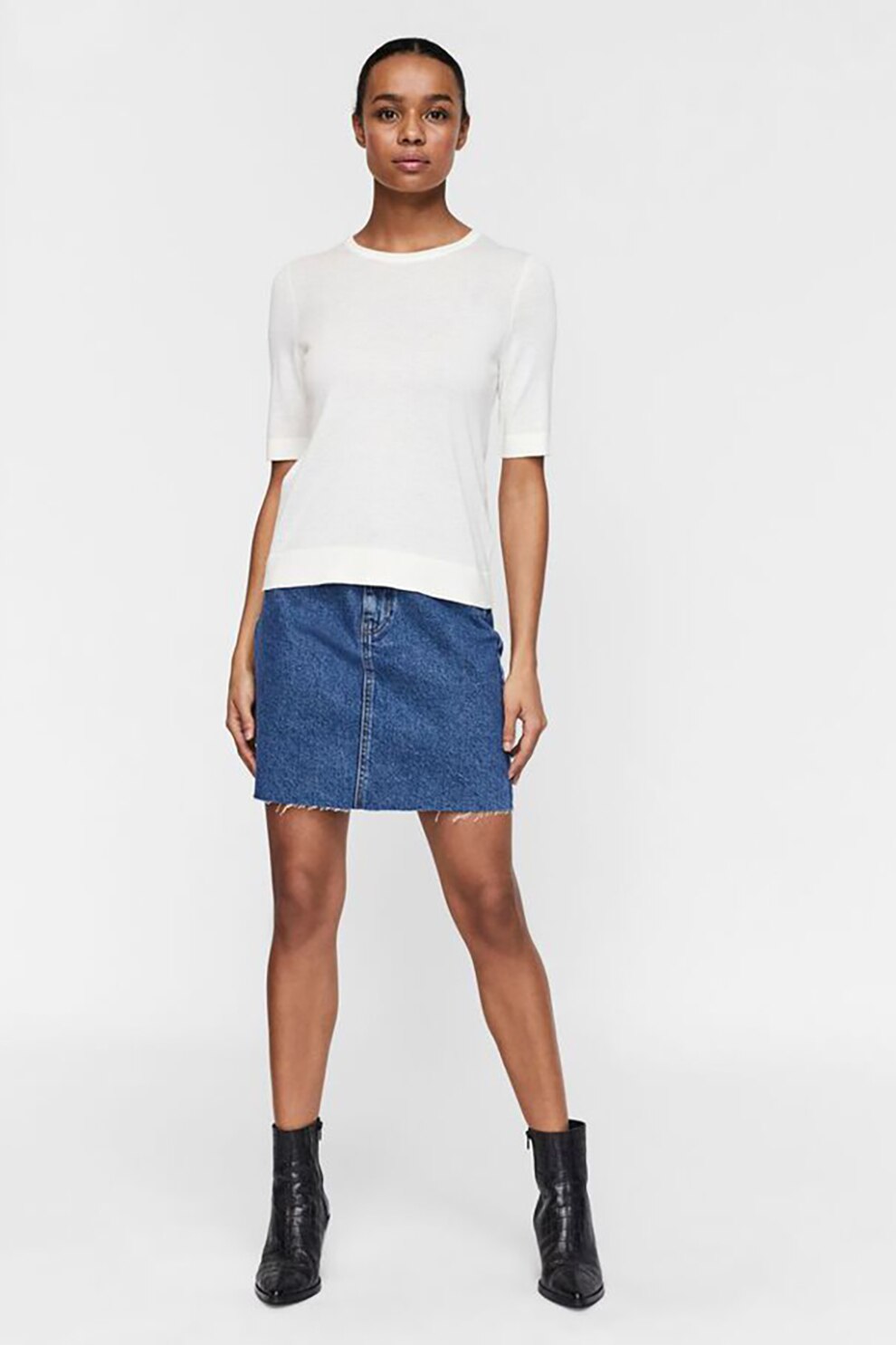 Vero Moda, Tricou din amestec de modal, Alb