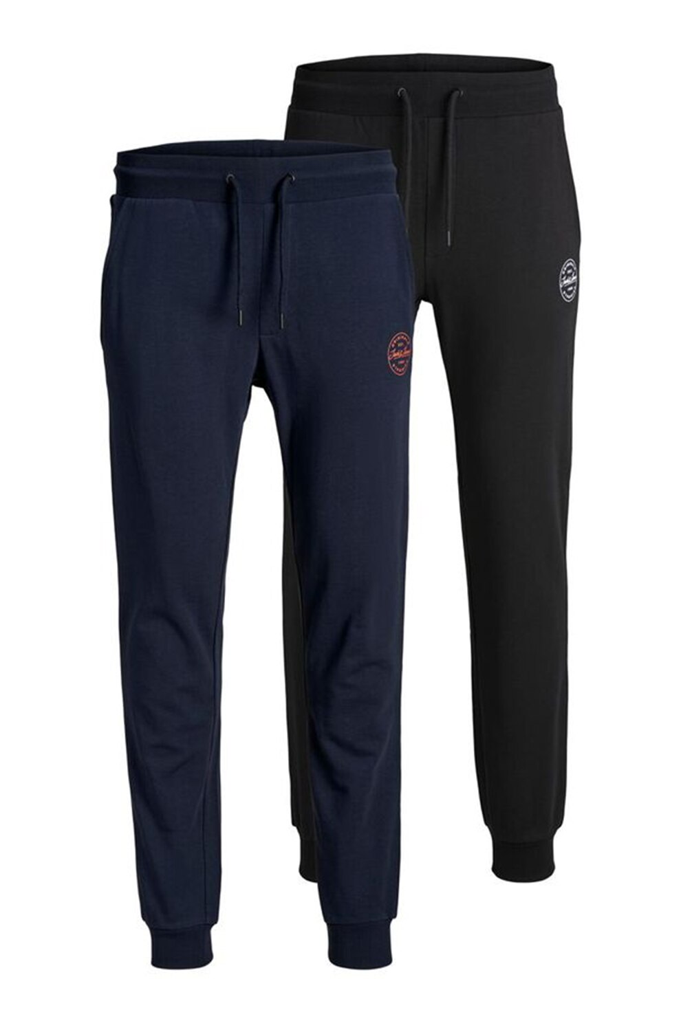 Jack&Jones, Set de pantaloni sport de bumbac cu talie elastica Gordon - 2 piese, Bleumarin