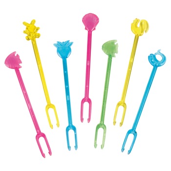 Set 10 Scobitori multicolore pentru petrecere- animalute, Radar 5321 Set 10 Scobitori multicolore pentru petrecere- animalute, Radar 5321