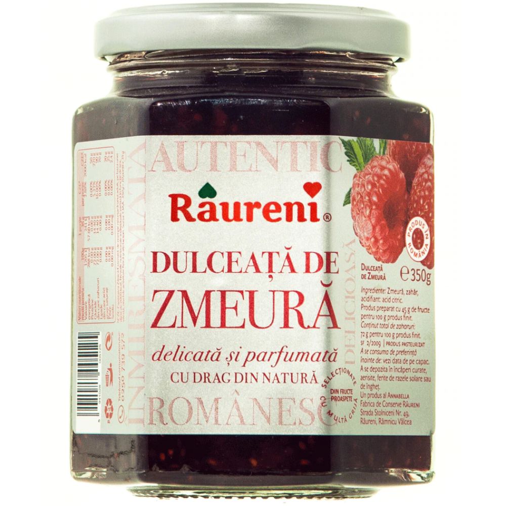 Dulceata de Zmeura Raureni, 350 g