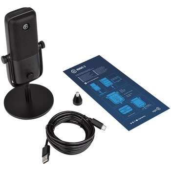 Microfon PC Elgato Wave:3 Premium Condenser, Cardioid, USB-C, iesire jack Microfon PC Elgato Wave:3 Premium Condenser, Cardioid, USB-C, iesire jack