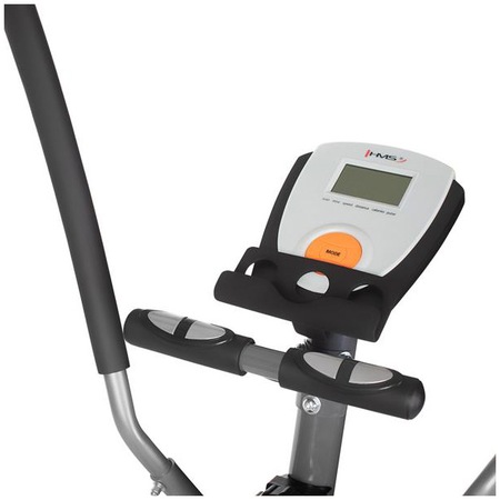 Bicicleta fitness eliptica HMS H2205, volanta 6 kg, greutate maxima utilizator 120 kg, gri