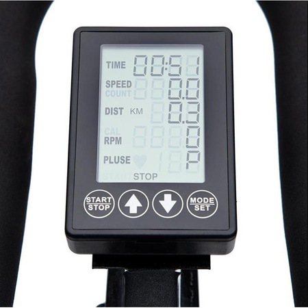 Bicicleta spinning HMS SW2102, volanta 15 kg, greutate maxima utilizator 120 kg