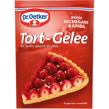 Tort Gelee Glazura din Jeleu Rosu Dr.Oetker, 8g Tort Gelee Glazura din Jeleu Rosu Dr.Oetker, 8g