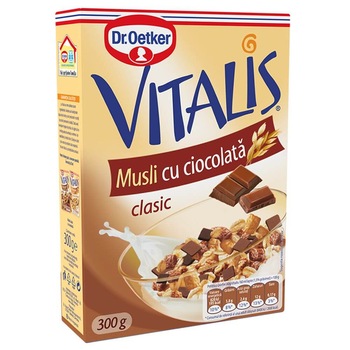 Musli cu Ciocolata Dr. Oetker Vitalis, 300 g Musli cu Ciocolata Dr. Oetker Vitalis, 300 g