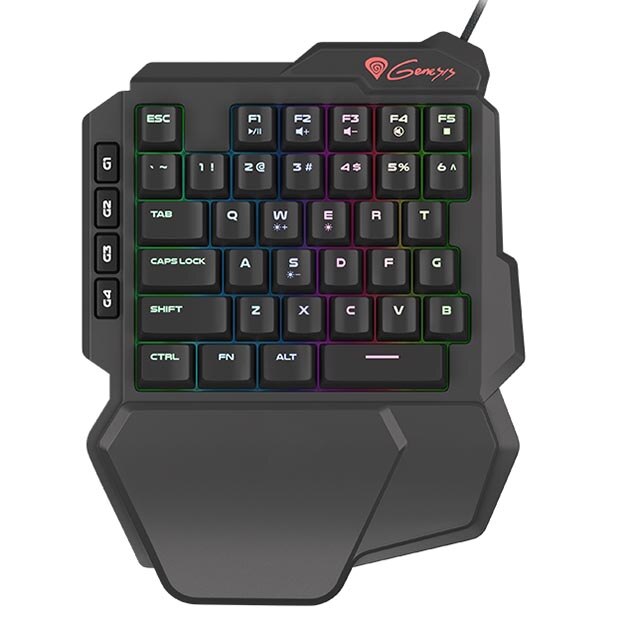 Tastatura Genesis, Gaming, USB, 231x130x37 mm, Negru