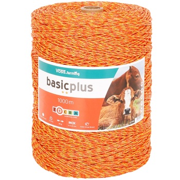 Fir gard electric 1000m, forta rupere 60kg, 7.74 ohm/m, Portocaliu Fir gard electric 1000m, forta rupere 60kg, 7.74 ohm/m, Portocaliu