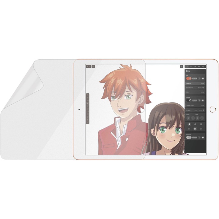 Folie de protectie PanzerGlass pentru Apple iPad 10.2″, Transparenta