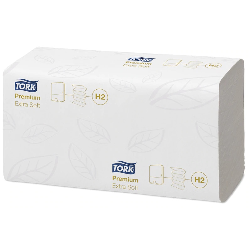 Prosoape maini, Tork, 100297, Multifold, 21 pach/bax, 100 buc/pach, alb, 2 straturi