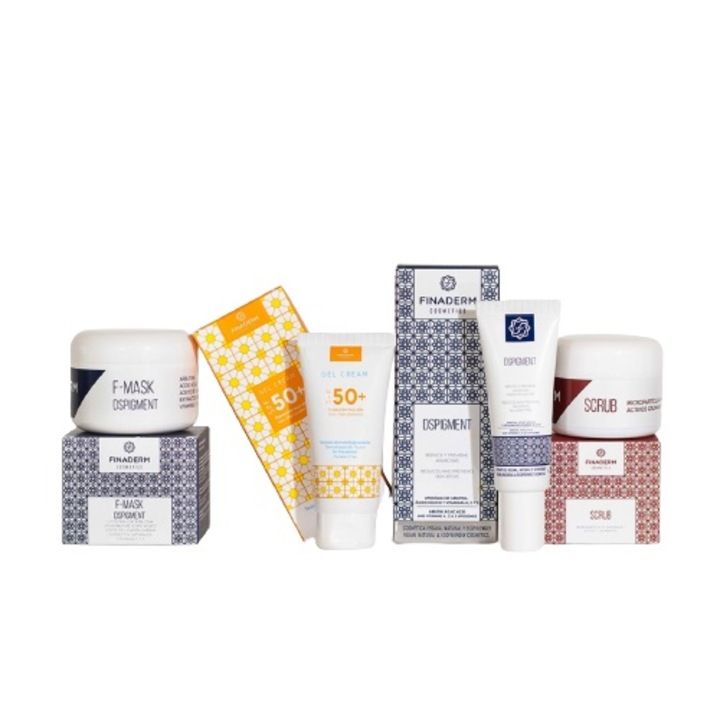 Kit Crema hidratanta Dspigment, Finaderm Cosmetics, Anti-pete pigmentare