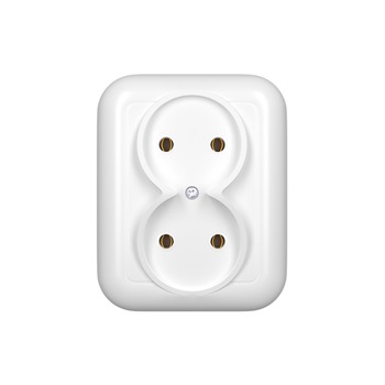 Priza dubla incastrabila PT-5F PROLECH 98-310, 250V, 16A, Alba Priza dubla incastrabila PT-5F PROLECH 98-310, 250V, 16A, Alba