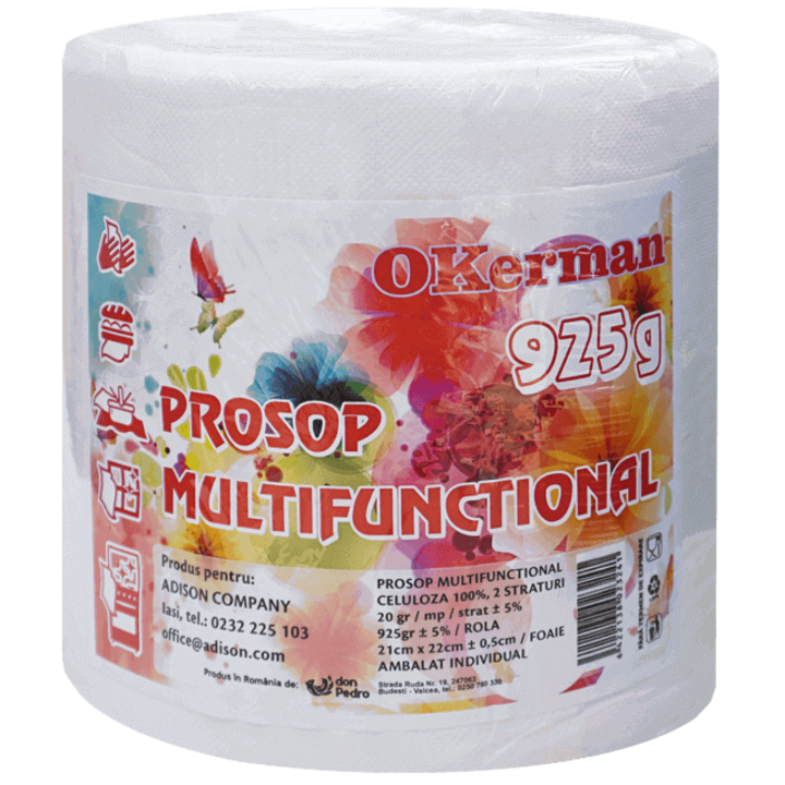 Prosop hartie derulare centrala Okerman