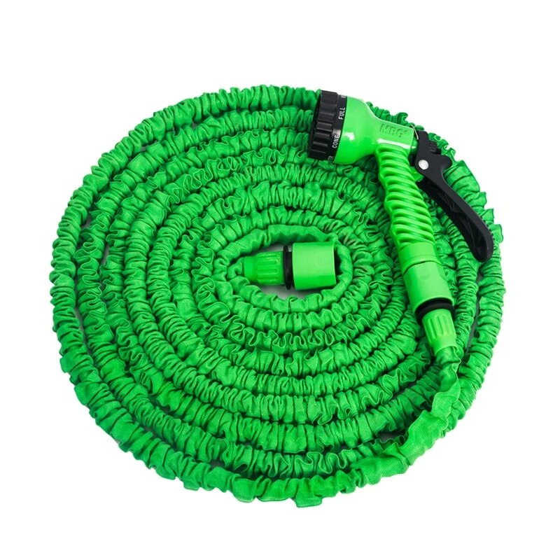 Furtun Extensibil MRG M-477, 45 m, Pistol cu 7 pozitii inclus, Verde