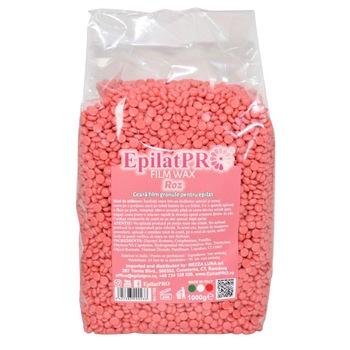 Ceara epilat film granule, Roz, pentru piele sensibila, 1000 g Ceara epilat film granule, Roz, pentru piele sensibila, 1000 g
