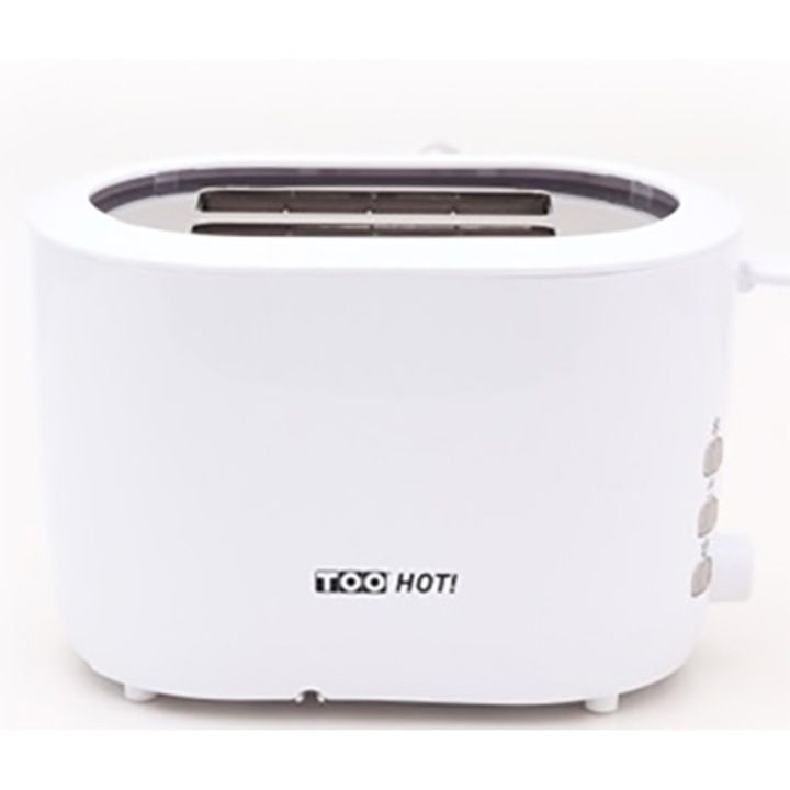 TOO TO-500-W kenyérpirító, 2 szeletes, 840W, 7 pirítási fokozat, fehér