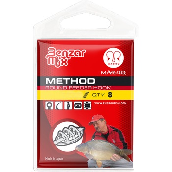 Carlige Benzar Method Feeder Round Nr.4 8buc Carlige Benzar Method Feeder Round Nr.4 8buc