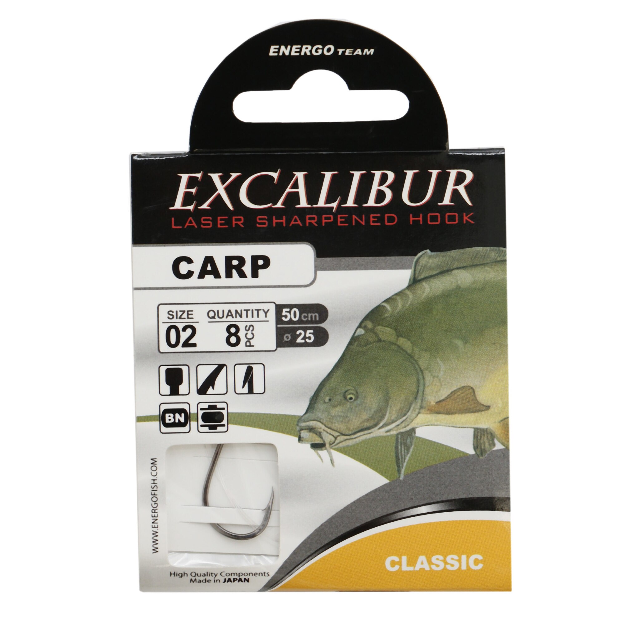 Carlige Legate Excalibur Carp Classic Bn Nr.2 10buc/plic