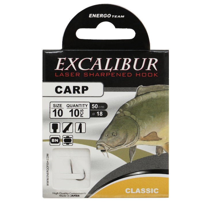 Куки за риболов Legate Energo Team Excalibur Carp Classic Bn Nr 10