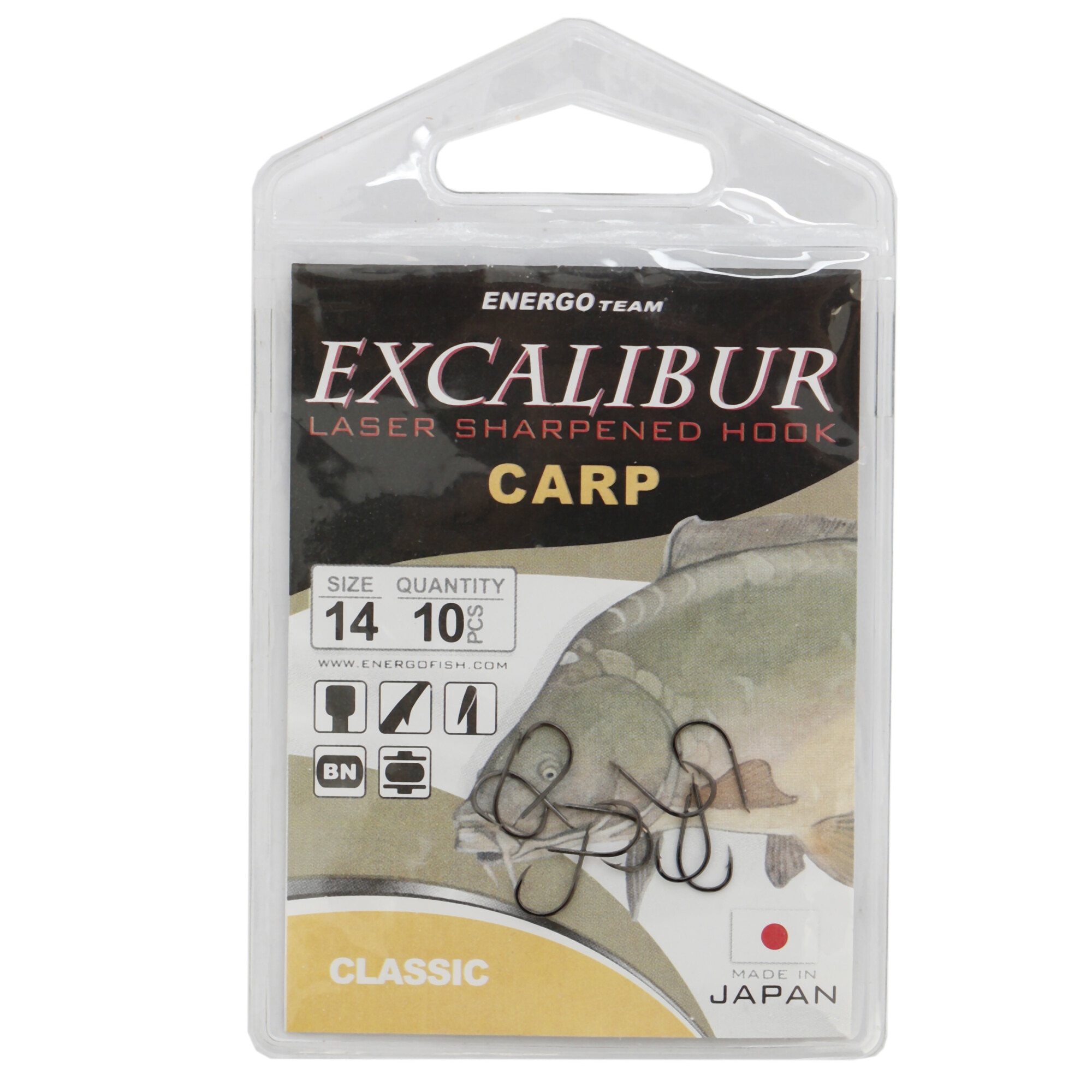 Carlige Energo Team Excalibur Carp Classic Ns Nr 14 10buc/plic