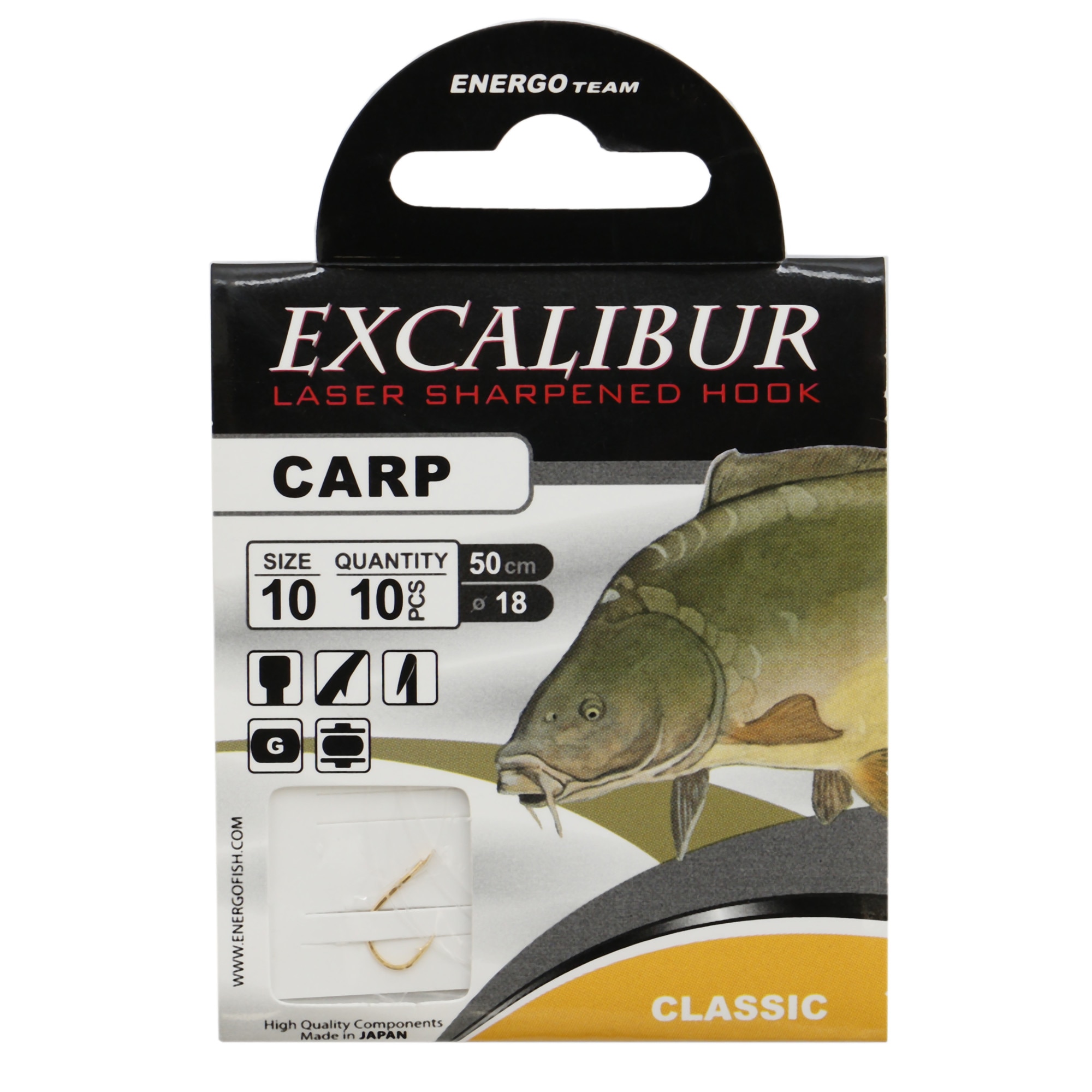 Carlige Excalibur Carp Classic Gold Nr.10