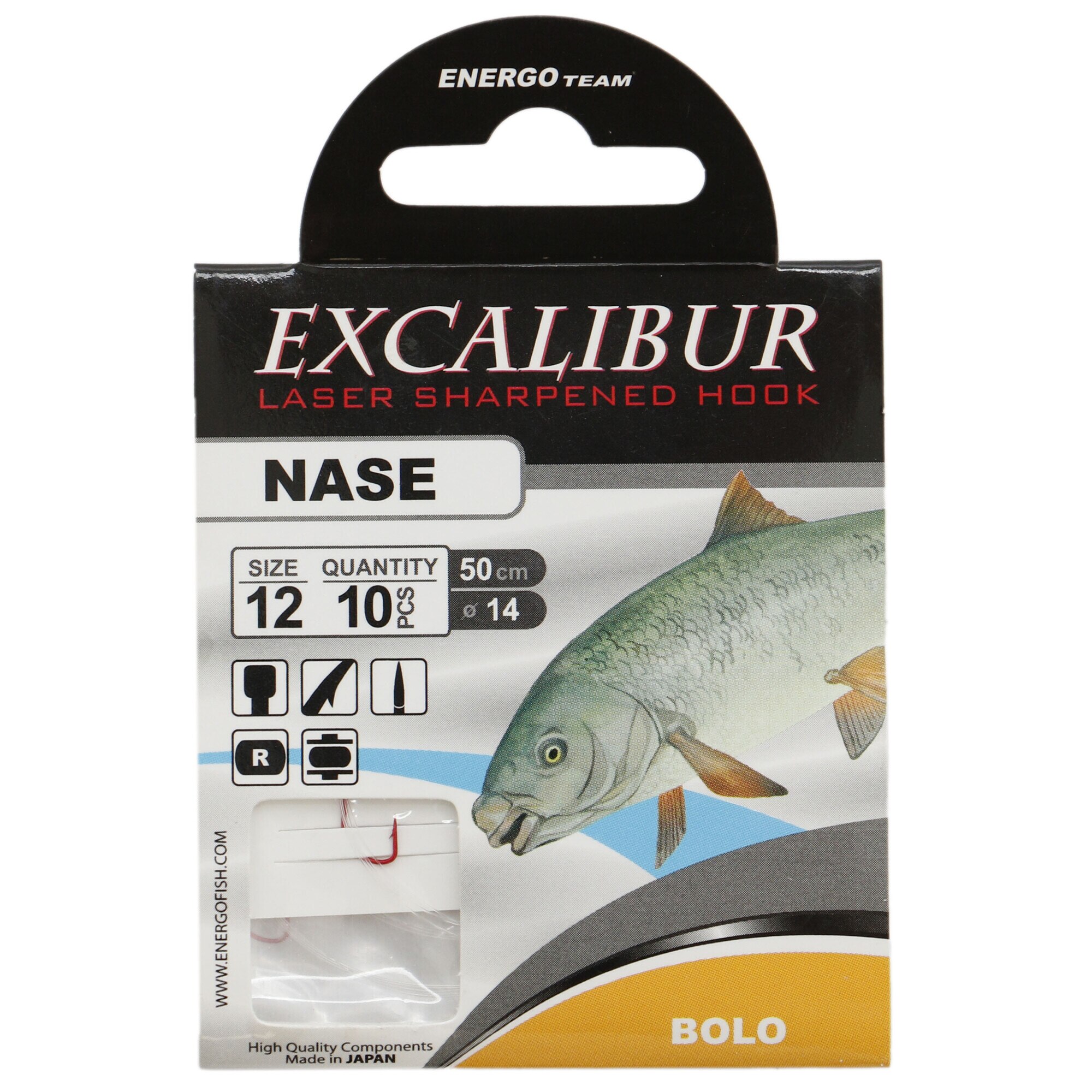 Carlige Excalibur Bolo Red Nr.12