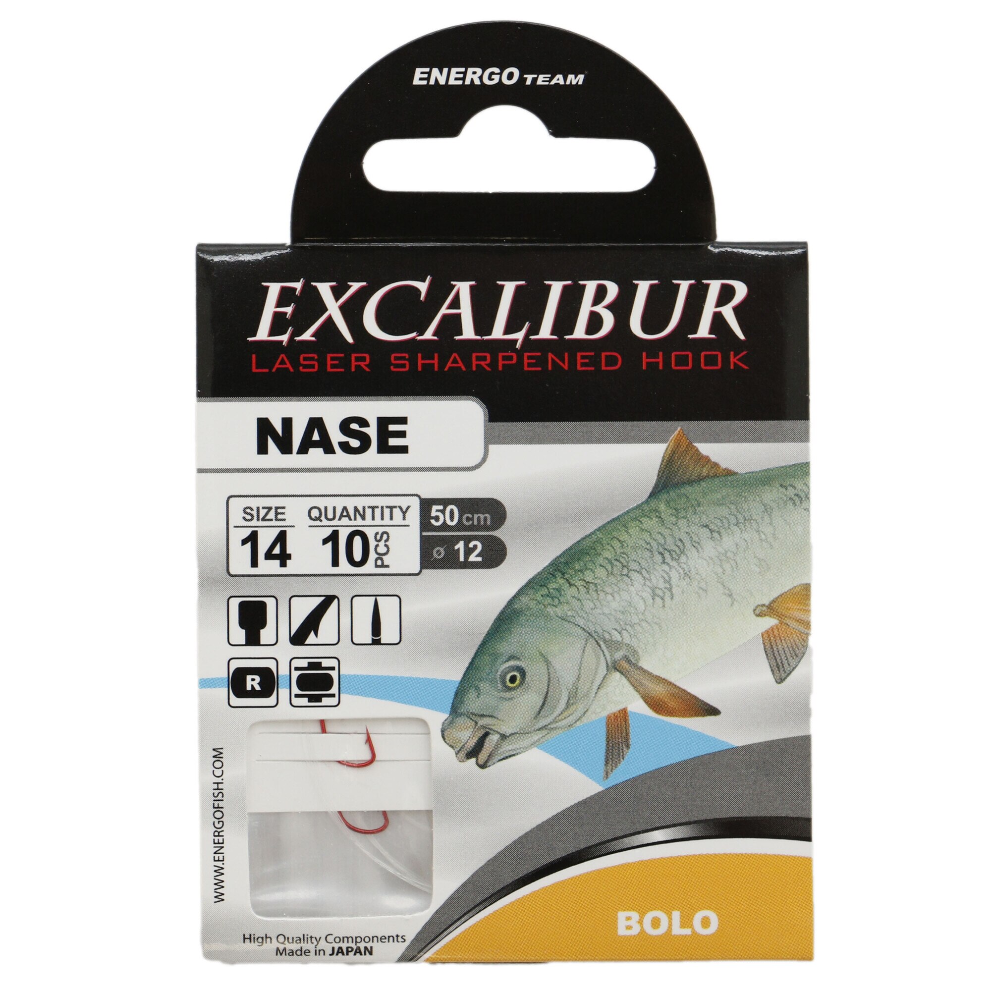 Carlige Excalibur Bolo Red Nr.14