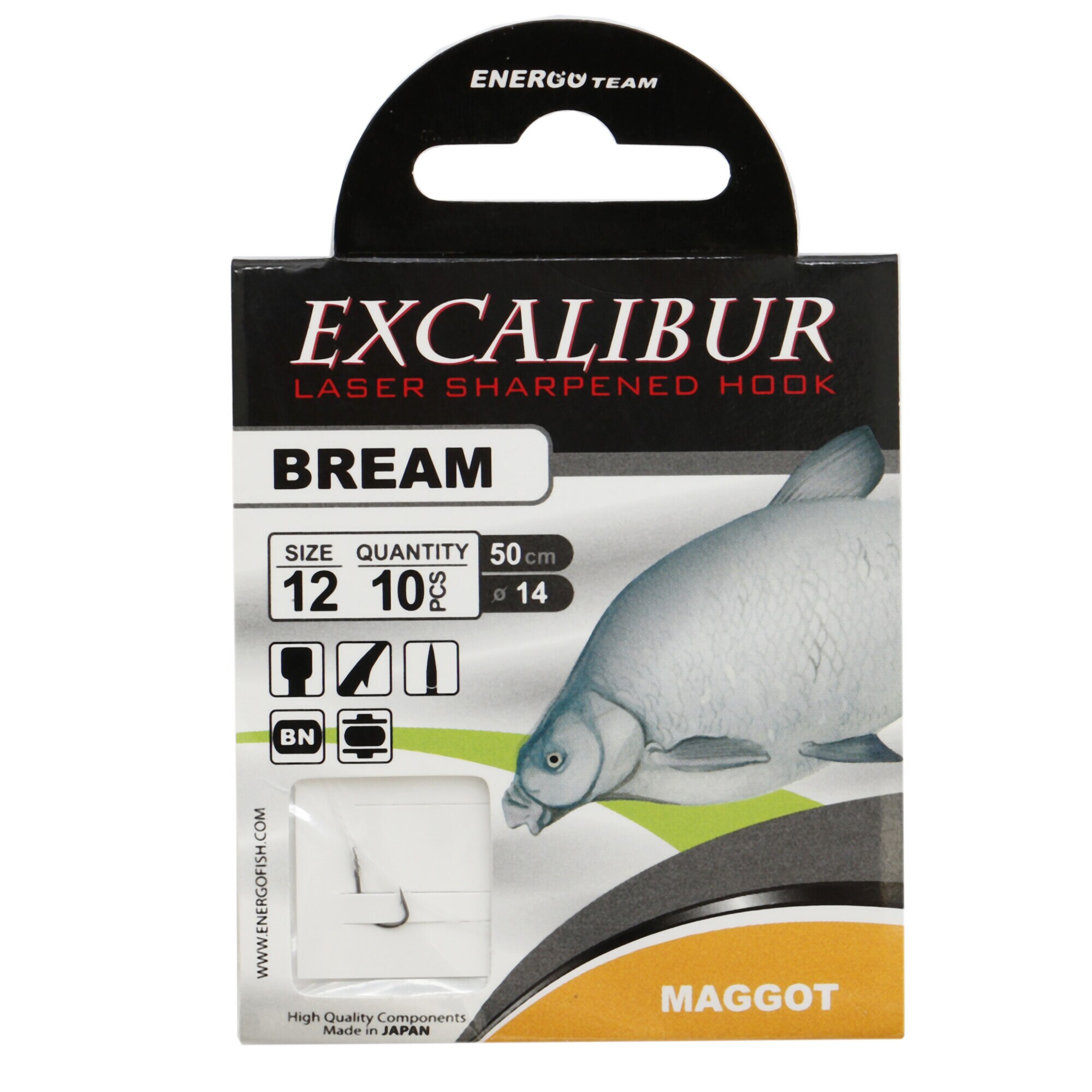 Carlige Excalibur Bream Maggot BN Nr.12
